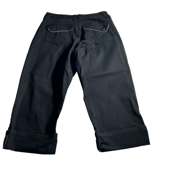Riders Black Cropped Pants Size 6M, SKU: 13-4207 - Picture 2 of 9